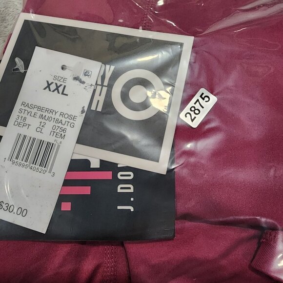 Womens Raspberry Rose J. Dow Fitness Bodysuit Workout Polyester Stretch Size XXL - Picture 9 of 9